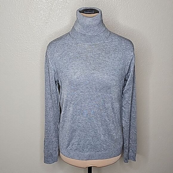 NWT MNG Large Gray Turtleneck sweater - Picture 1 of 8